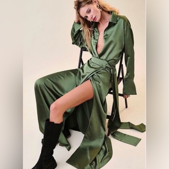 Free People Green Maxi Dress - Picture 4 of 4